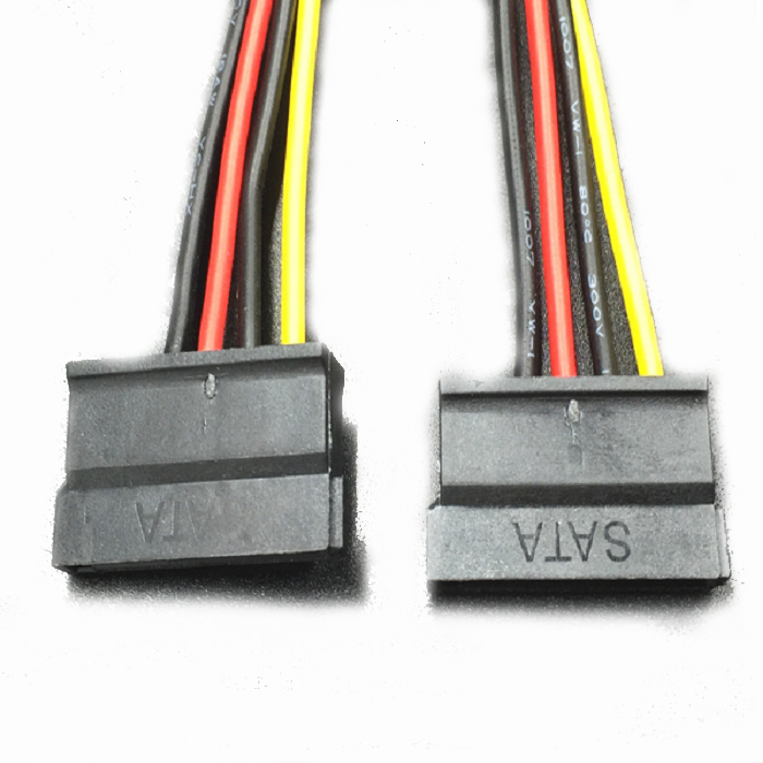 Cáp chia nguồn Molex IDE 4 pin ra 2 SATA 20cm