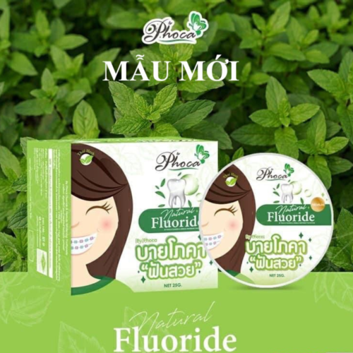 Kem đánh răng thảo mộc phoca trắng sáng, thơm miệng tốt cho người niềng răng 25g