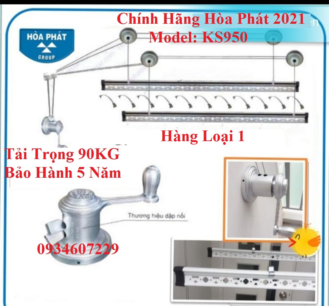 Giàn phơi thông minh hòa phát ks950