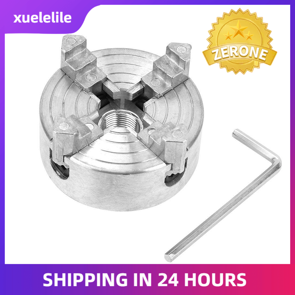 Z011A Zinc Alloy 4-Jaw Chuck Clamp Accessory for Mini Metal Lathe