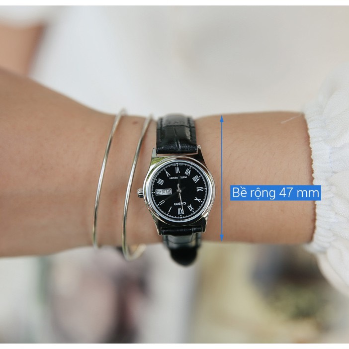 Đồng hồ nữ dây da Casio Anh Khuê LTP-V006L-1BUDF