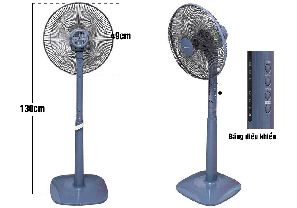 Quạt đứng Panasonic F409KB ( xanh )