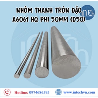 NHÔM THANH TRÒN ĐẶC A6061 HQ Phi 50mm (D50)