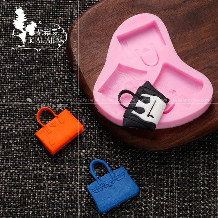 Bánh Kẹo Mềm Silicone Bộ Tạo Khuôn Hình Khô PEZ Tạo Hình Bộ Tạo Khuôn Hình Nữ Túi Xách Tạo Hình Mô Hình Silicone Dụng Cụ Phù Hợp Với