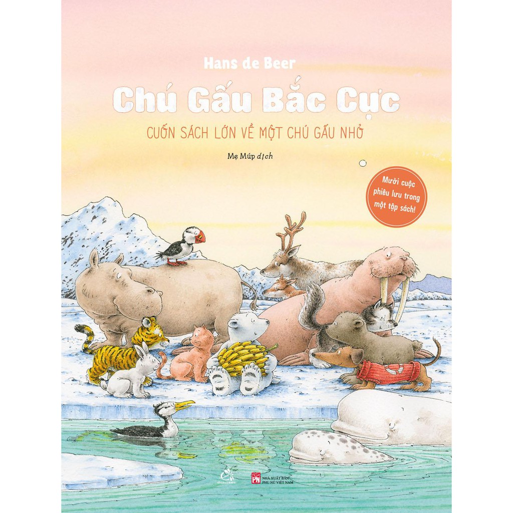 Sách - Chú gấu bắc cực - Cuốn sách lớn về một chú gấu nhỏ + Mhbooks Tặng truyện tranh hoặc sổ tay