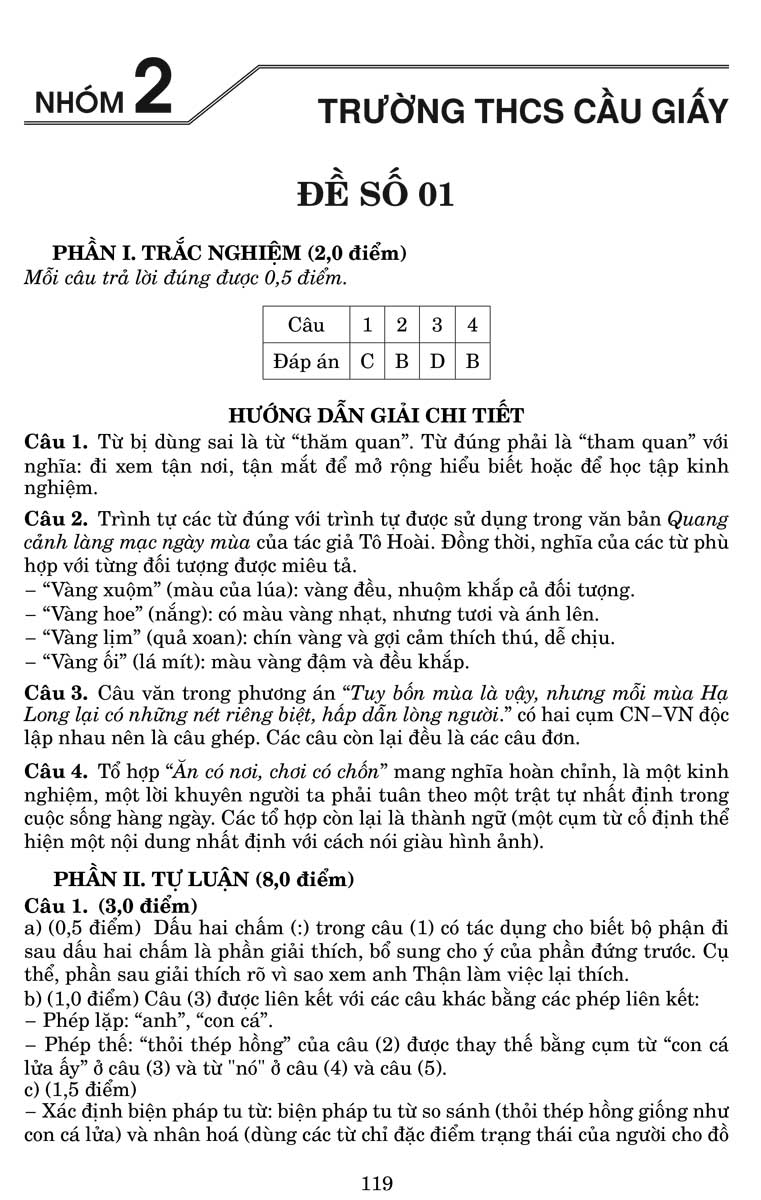 Chinh phục Đề thi vào lớp 6 Môn Tiếng Việt