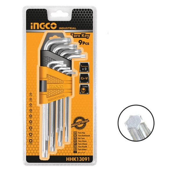 BỘ LỤC GIÁC BÔNG DÀI 9 CÂY INGCO
