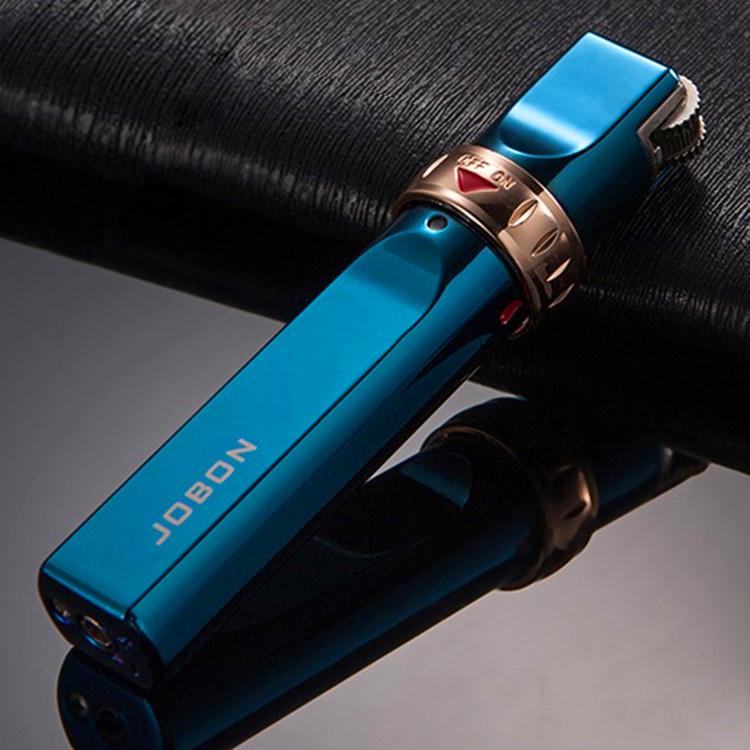 Hộp Quẹt Bật Lửa Jobon tròn khóa xoay ZB 633A (Xanh)