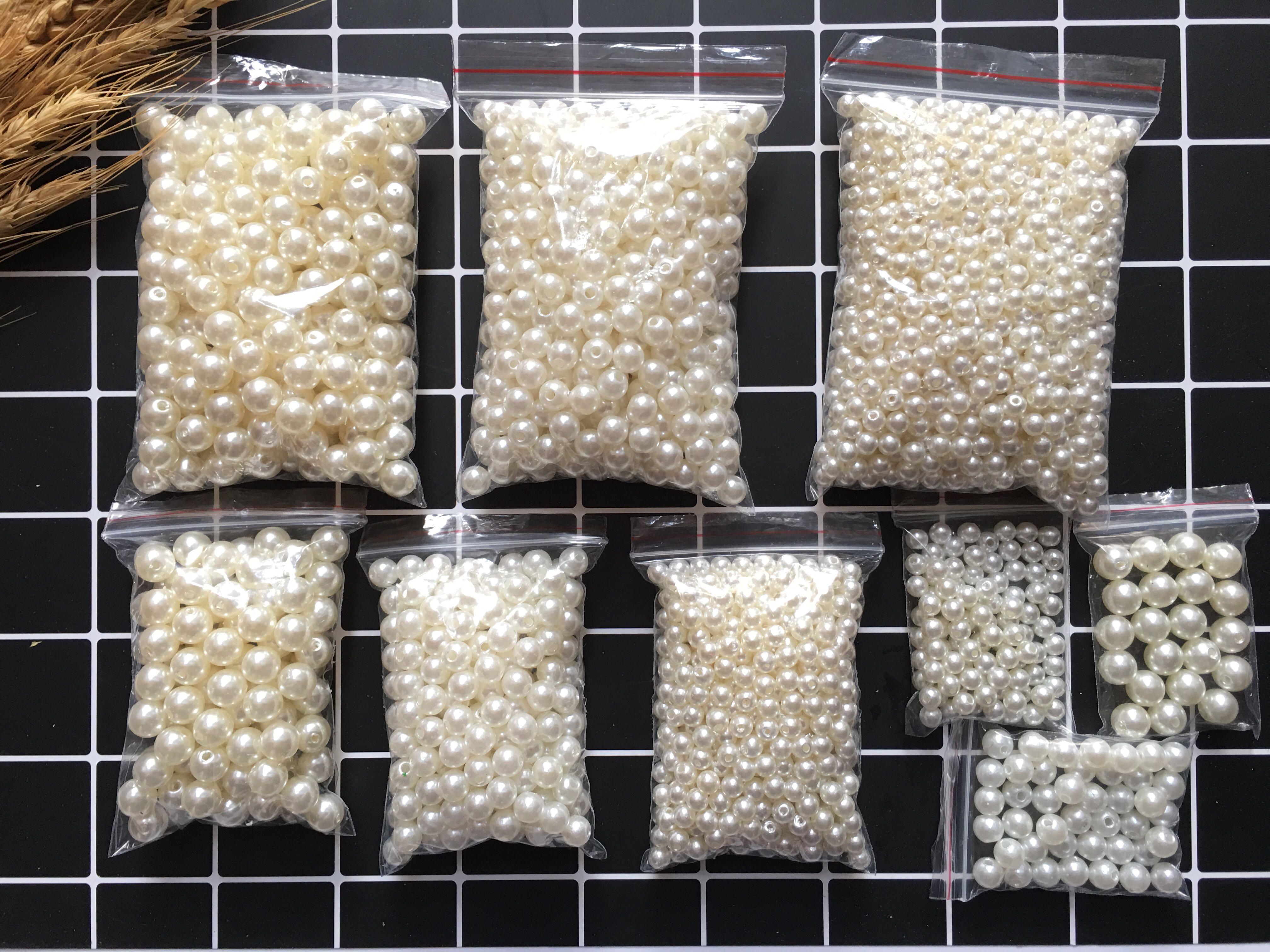 100g hạt ngọc trai có lỗ - HTT