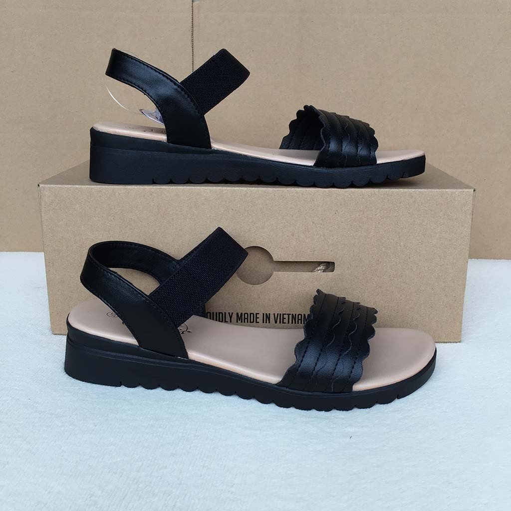 Dép Sandal Si - PU Nữ Biti's DTW011088DEN/DTW011088KEM (Đen, Kem)