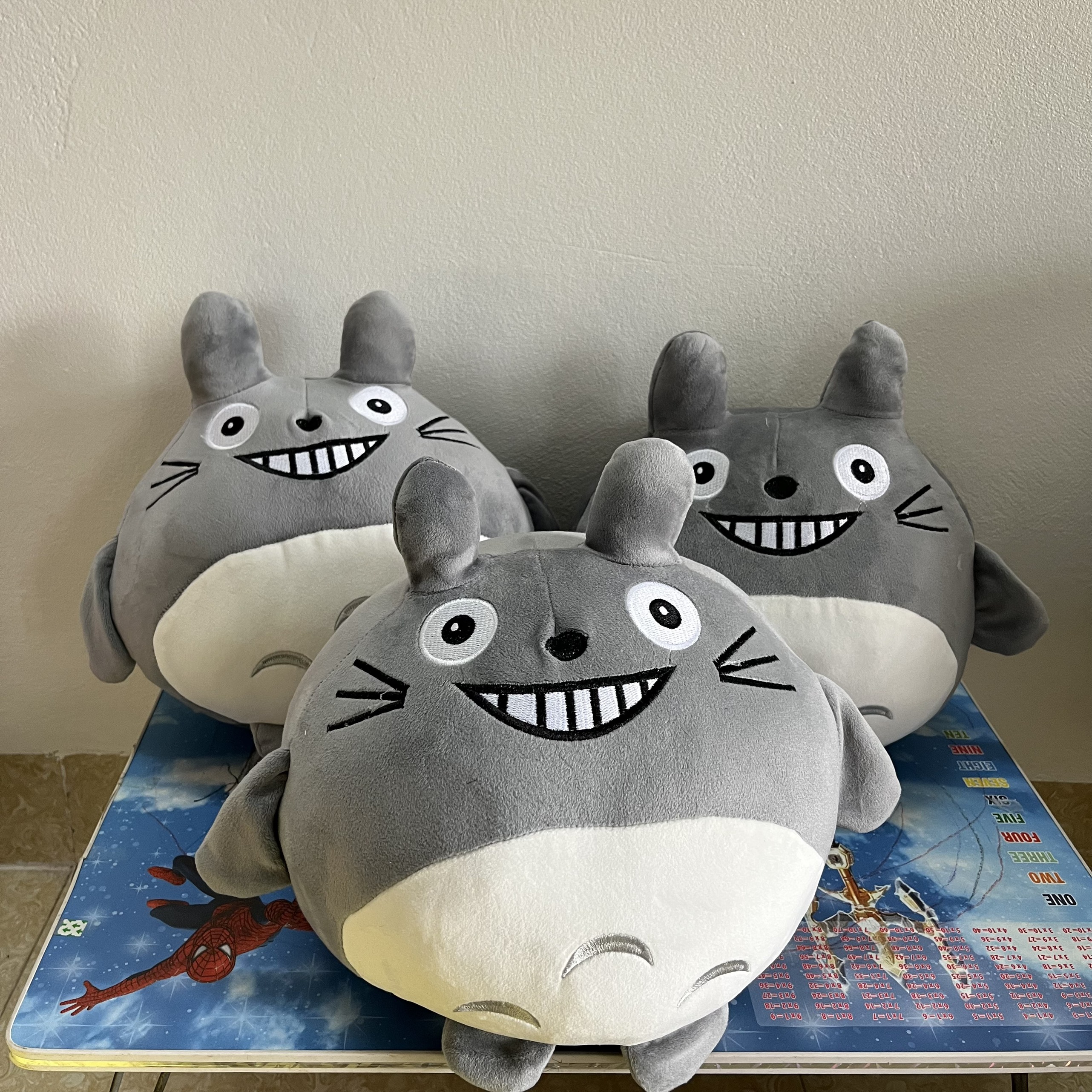 Gấu bông Totoro xám mặt cườì dễ thương