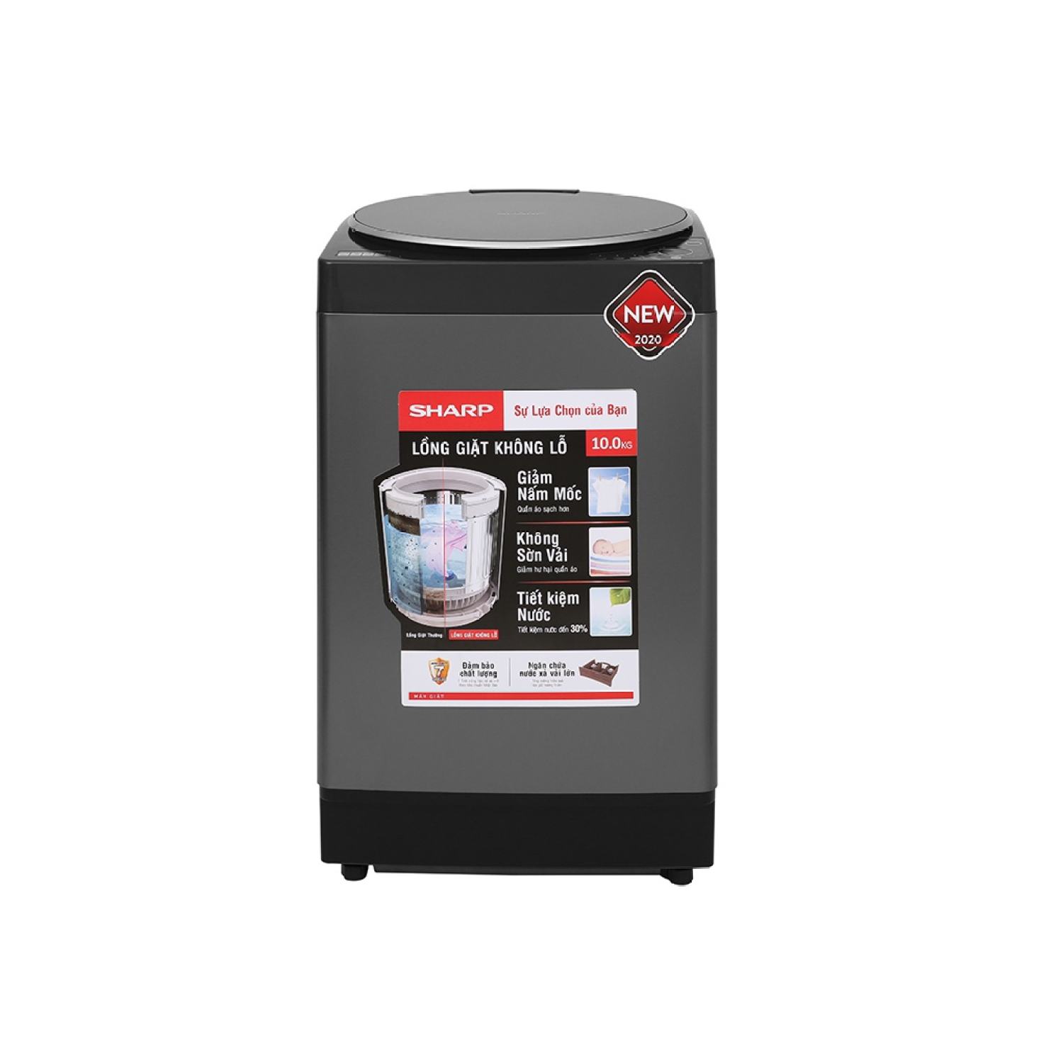 Máy giặt sharp 10 kg es-y100hv-s chính hãng