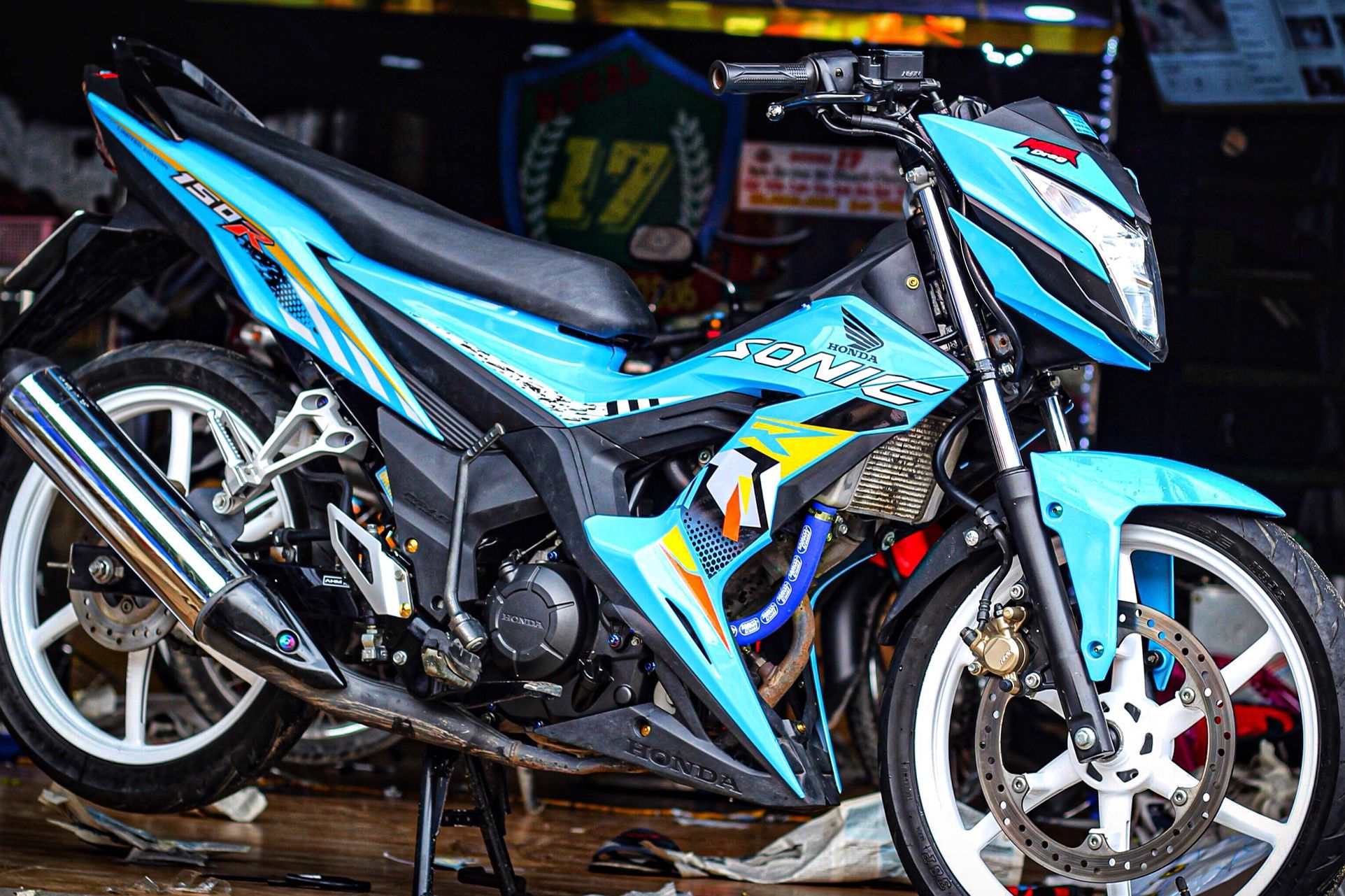 Tem Sonic 150R Xanh Da Trời - Tem Chuẩn Hình