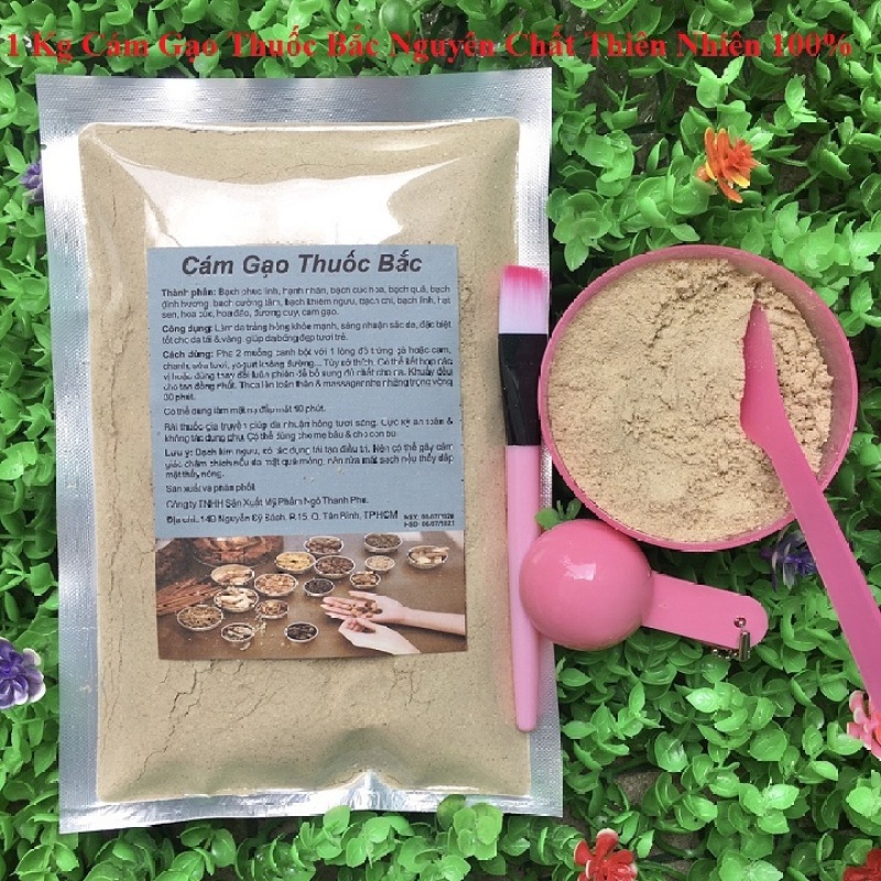 500g-1 Kg Bột Cám gạo Thu-ốc bắc nguyên chất thiên nhiên 100% dùng để đắp mặt đa công dụng