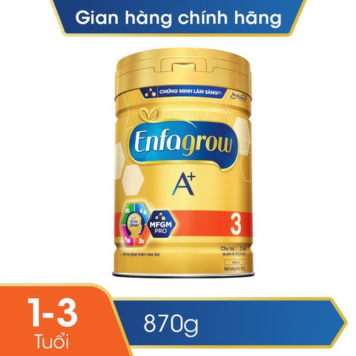 Sữa bột EnfaGrow 3 870g ( Thanh Lý ) . HSD : 12/2021
