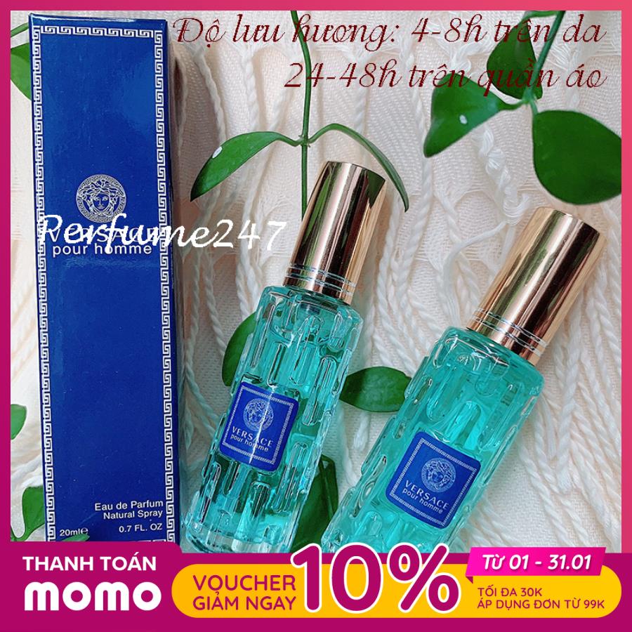[HCM]COMBO 2 CHAI NƯỚC HOA NAM VESACE POUR HOME 20ML