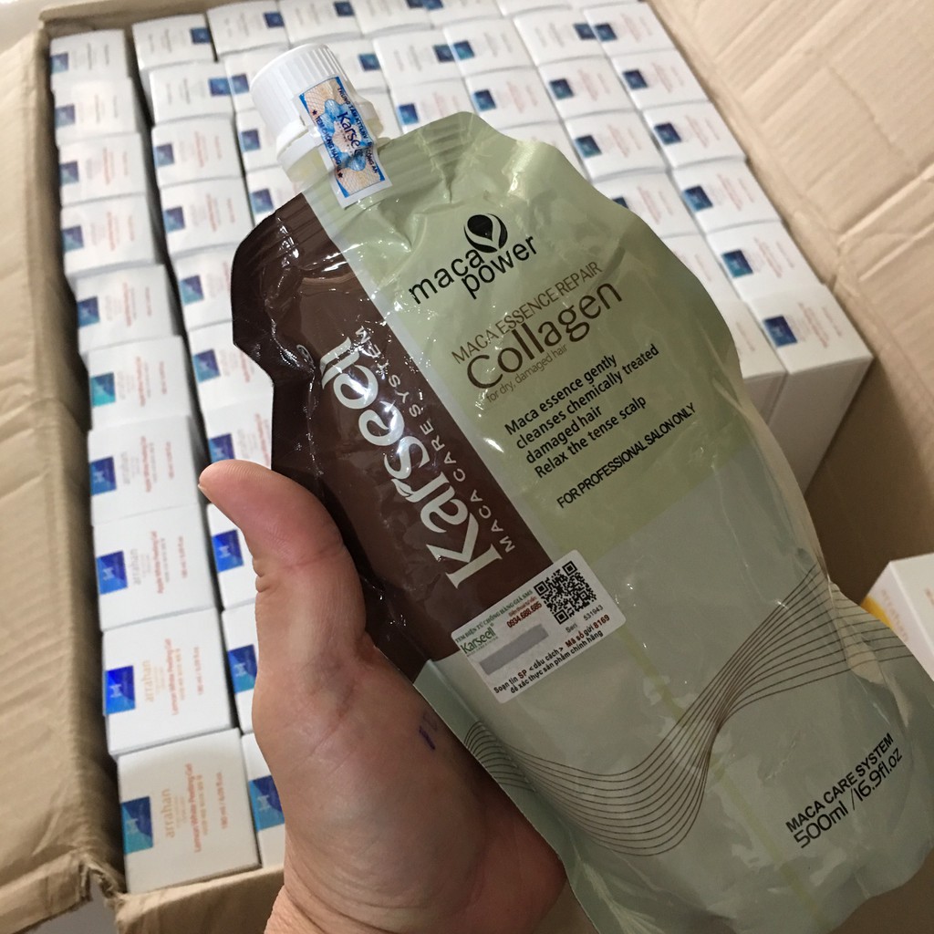 Dầu hấp tóc Collagen Karseell Maca