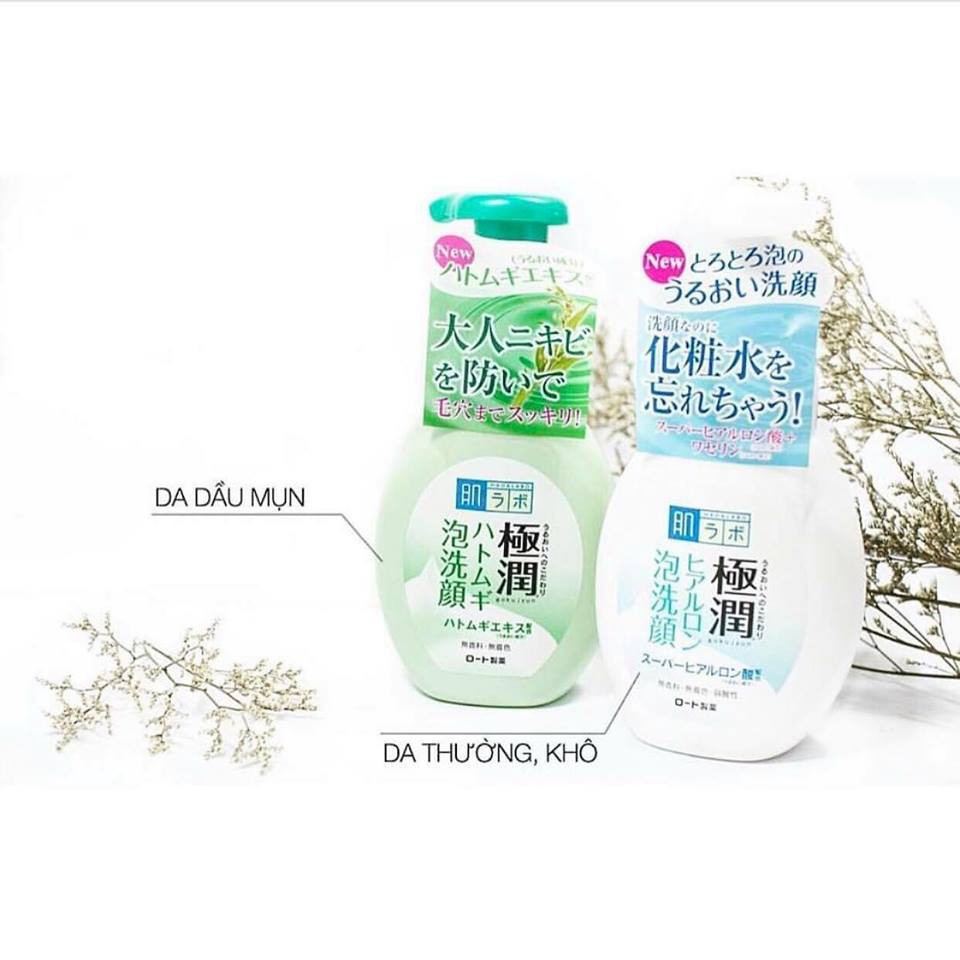 Sữa Rửa Mặt Hada Labo Tạo Bọt | Xanh Da Dầu
