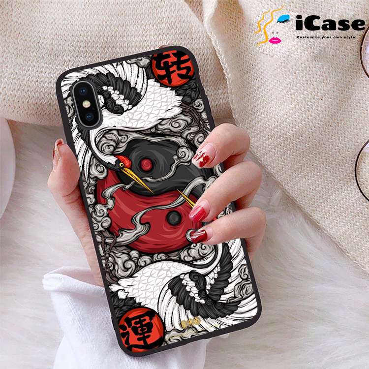 Ốp lưng iPhone X viền dẻo TPU BST Rong