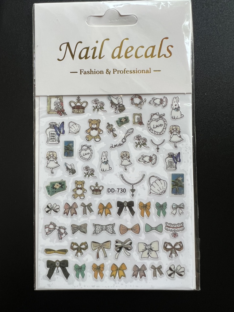 Sticker mẫu hoạt hình ngộ nghĩnh dán móng tay nail