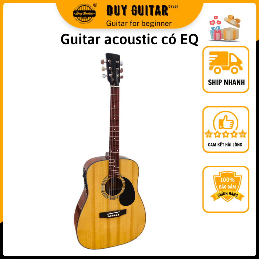 Đàn acoustic guitar DD120X have EQ-men ghi-ta đệm singing guitar shape Dreadnought clear timbre has durable easy to use single guitar store