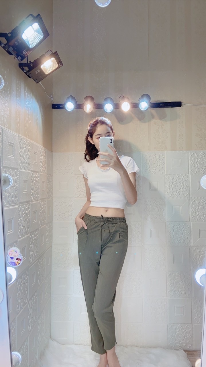 Quần Baggy Nữ vải Đũi