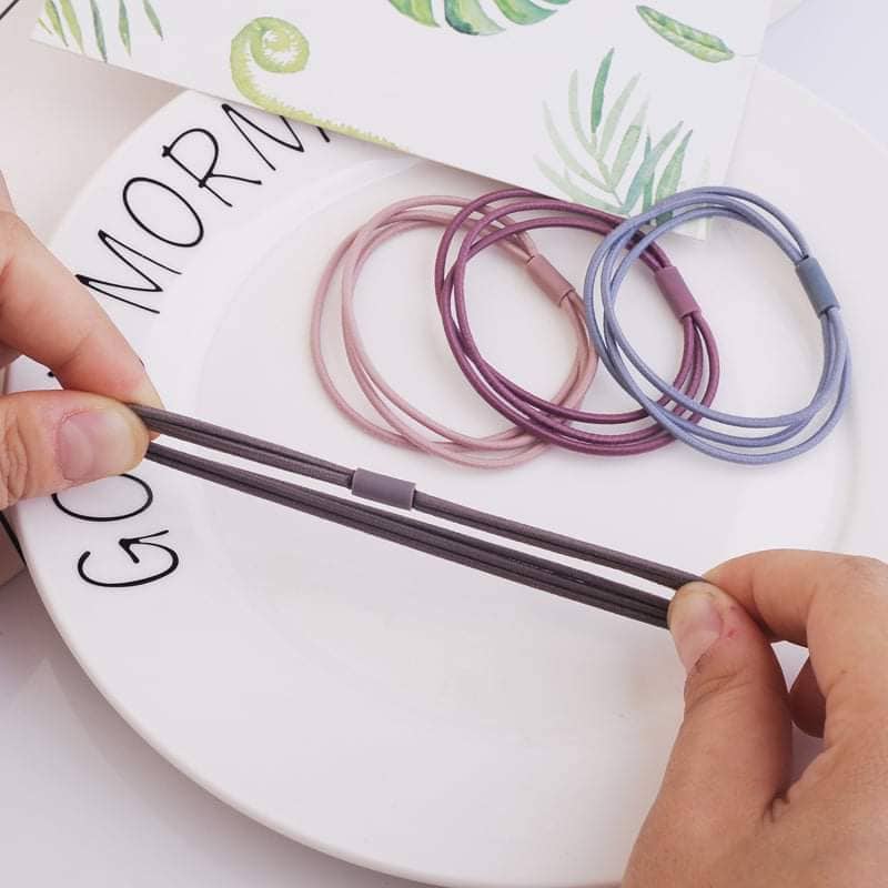 Dây thun cột tóc kiểu 3 sợi chập 1