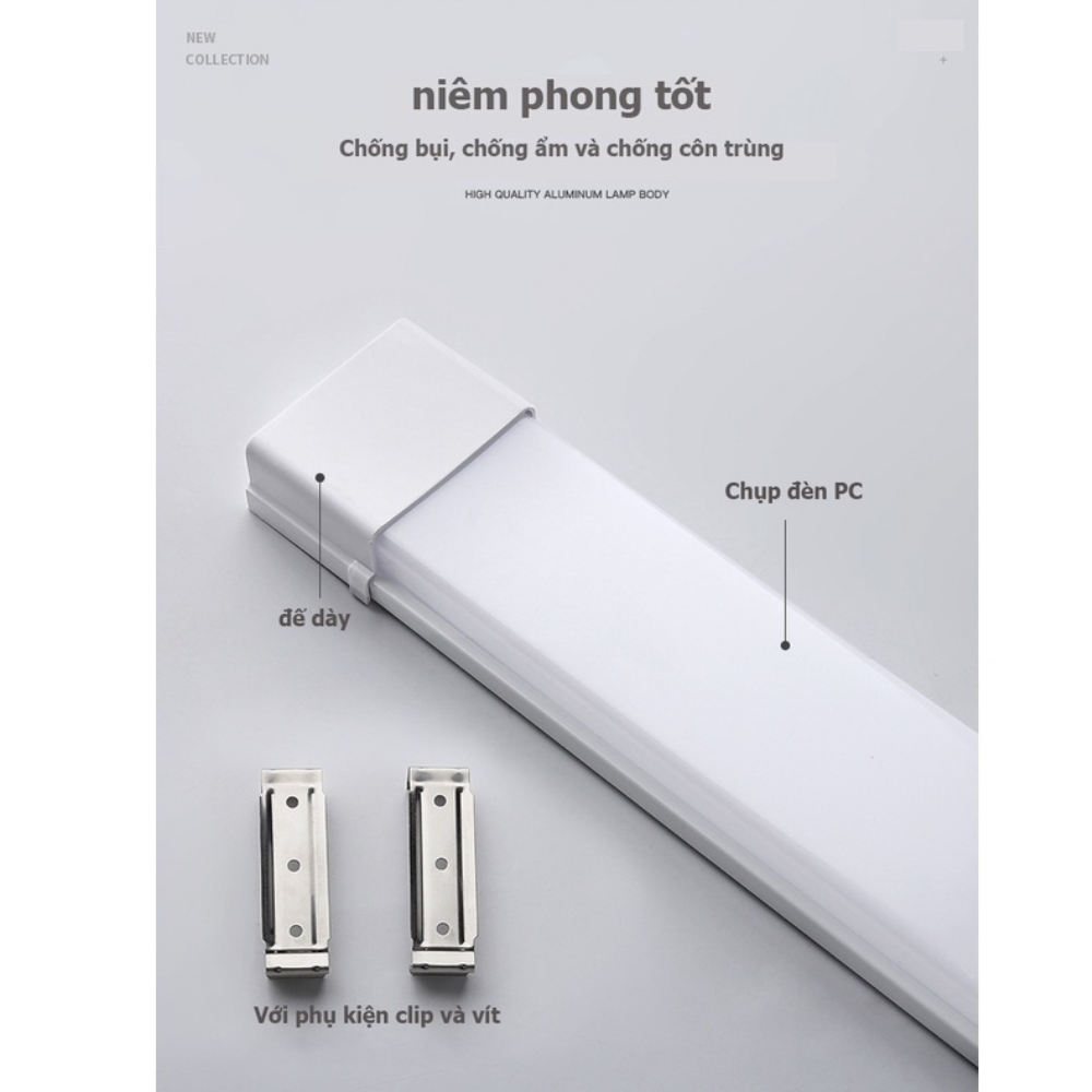 Đèn LED bán nguyệt siêu sáng 0,6m (30W)- 1,2m (60W) - Đủ Wat