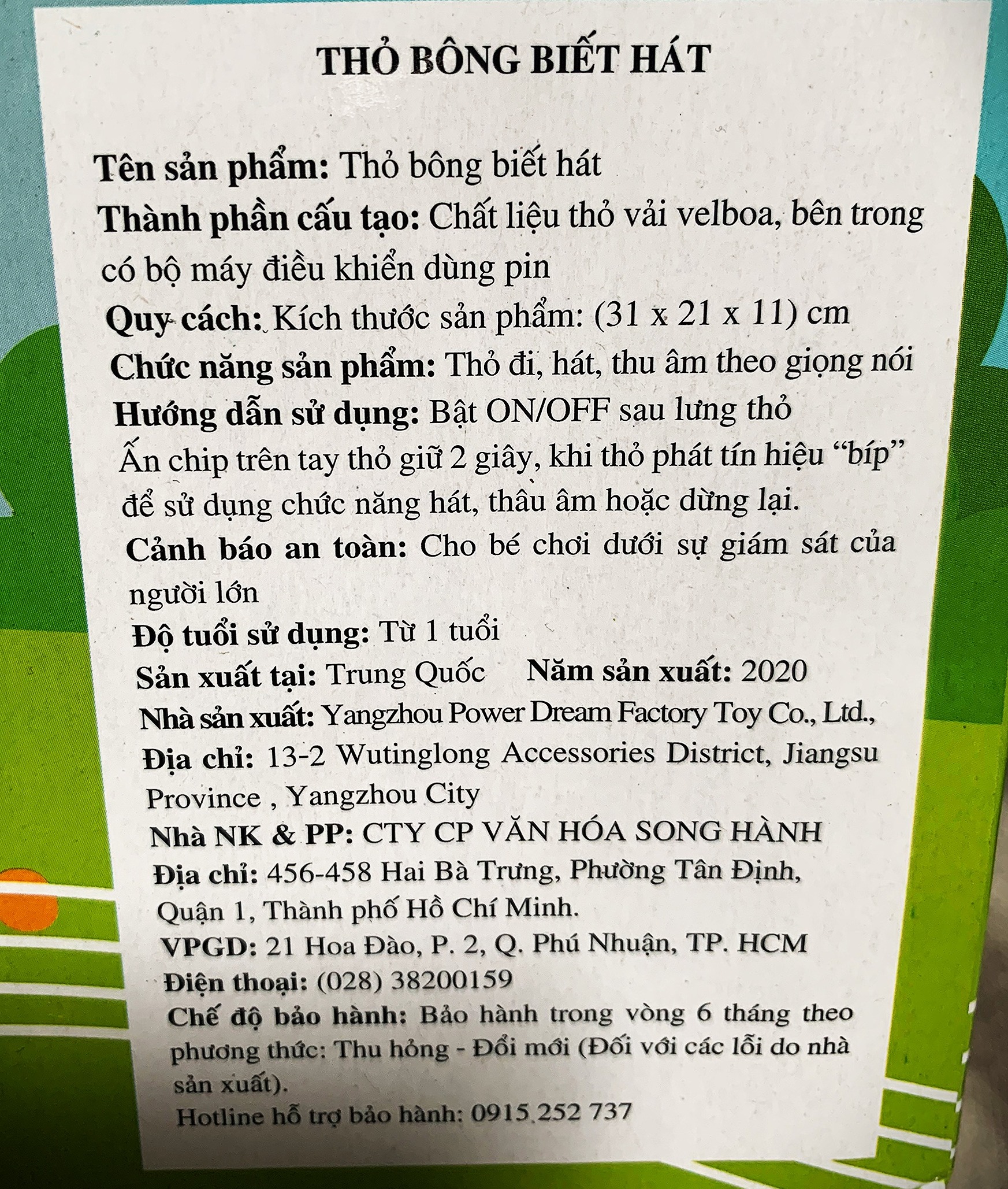 Thỏ Bông Biết Hát Và Đi (Hàng Quà Tặng) SHOP BE DAU TAY2016