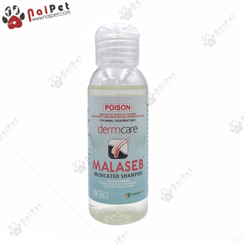 Sữa Tắm Ngăn Ngừa Nấm Viêm Da Dị Ứng Cho Chó Mèo DermCare Malaseb 50ml