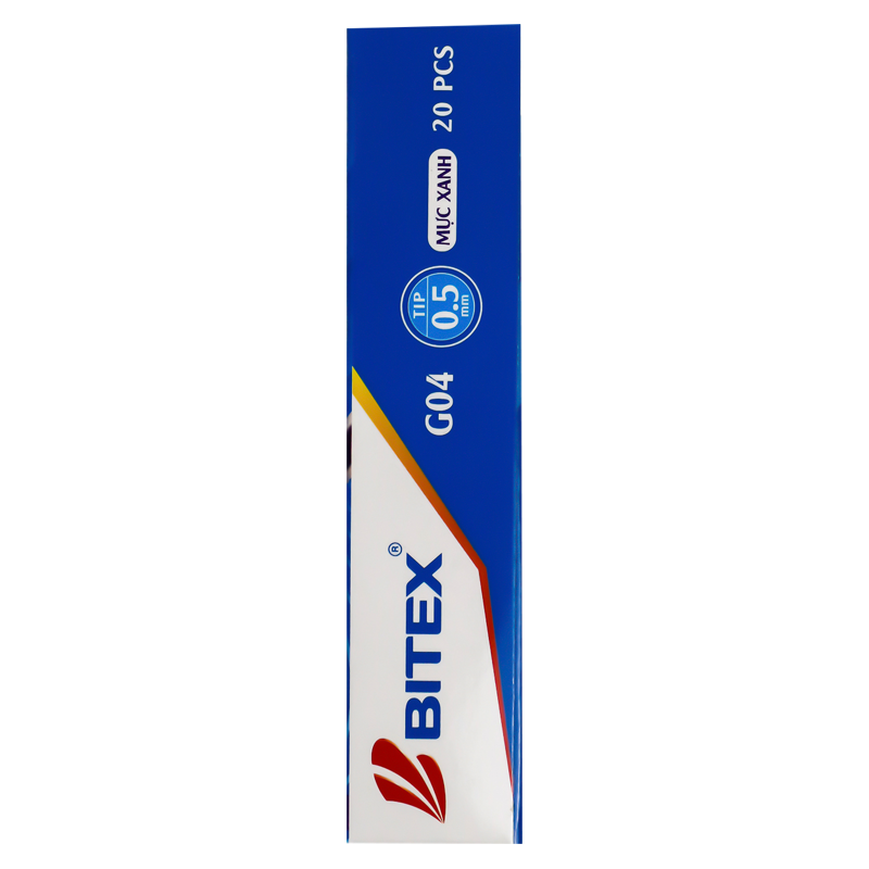 Bút gel Bitex mực xanh, đỏ, đen G04 (1 cây)