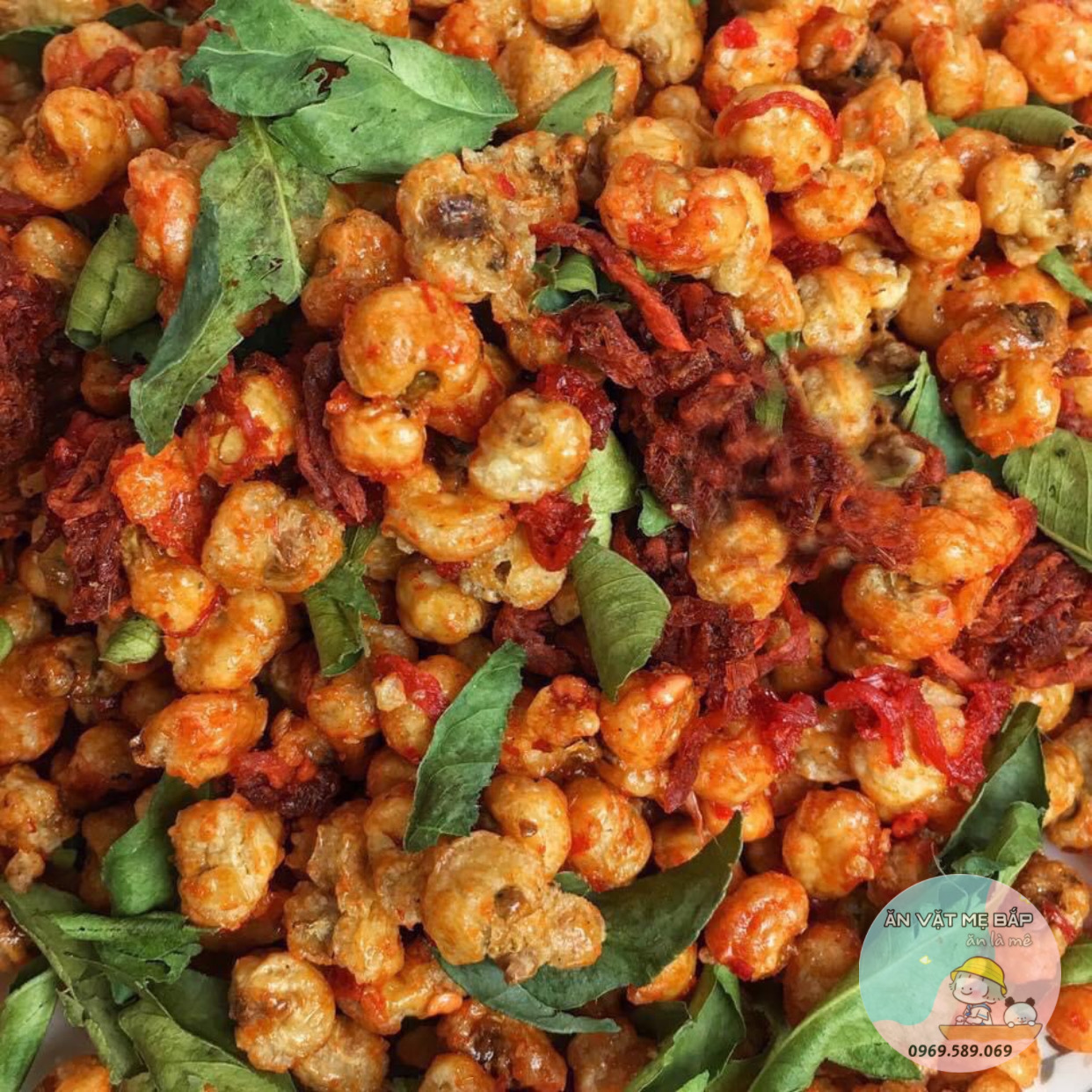 Bắp Rang Khô Bò Lá Chanh 250g - Bỏng Ngô giòn - Ngô Nếp Sấy Giòn - Shop Mẹ Bắp