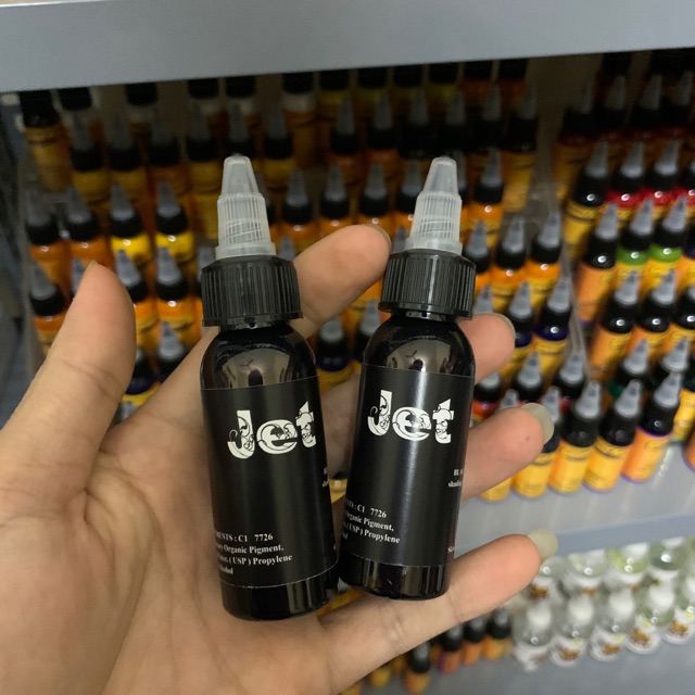 Mực xăm đen Jet Black 30ml