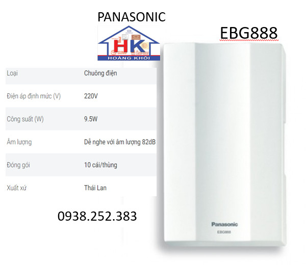 BỘ CHUÔNG ĐIỆN PANASONIC EBG888 + EGG331