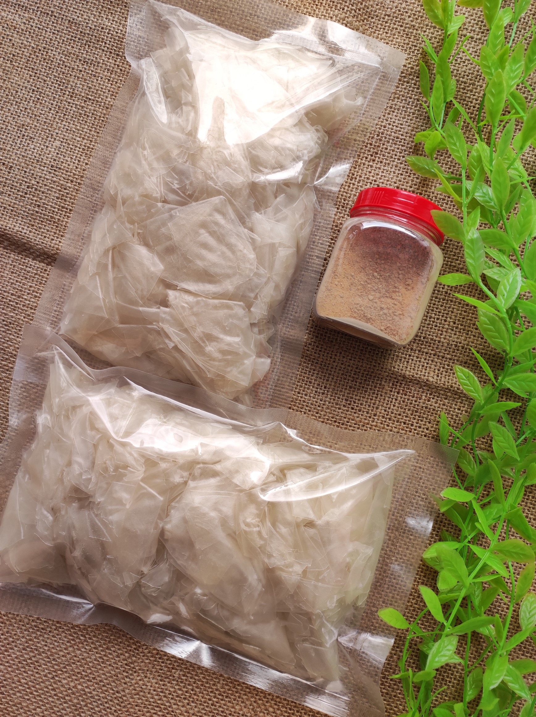 Combo 1kg bánh tráng phơi sương rìa ủ bơ mềm dẻo + muối nhuyễn tôm | Bến Ăn Vặt
