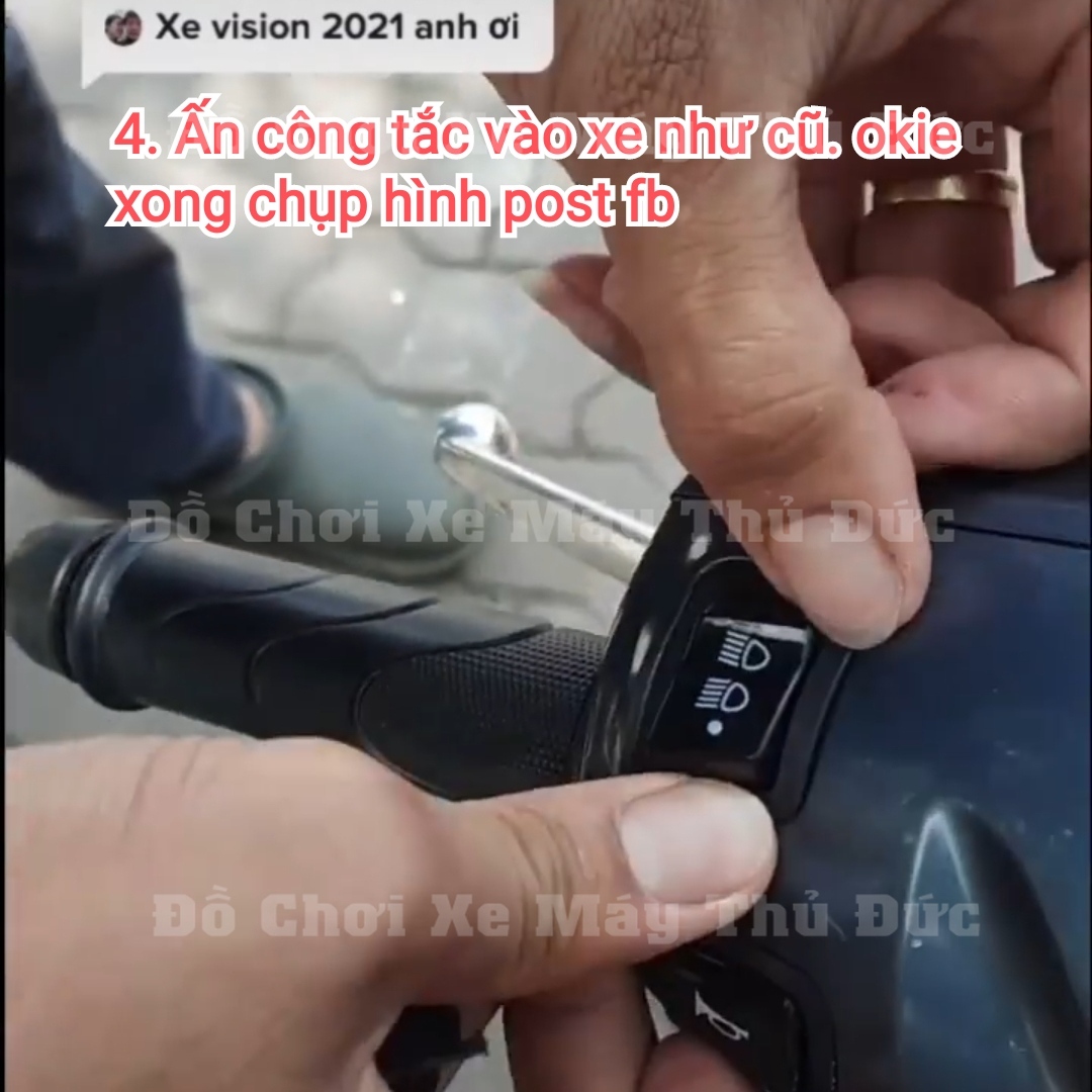 Công Tắc Tắt Đèn Pha Xe Wave, Vision 2021