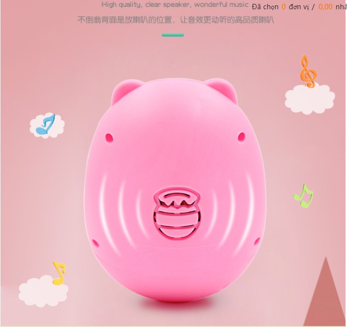 Lật Đật Lục lạc  Biết Hát , Phát Sáng ,Phát Nhạc Cho Bé