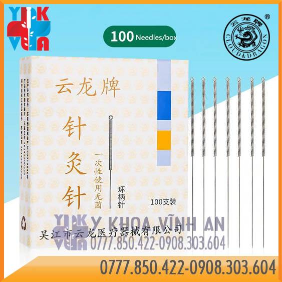 Kim Châm Cứu Vân Long Yunlong Acupunture Needle Hộp 100 Kim