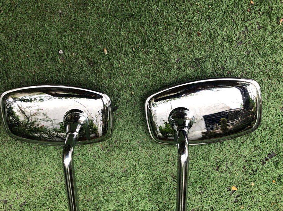 honda 66-67-dame-cub 78: kính vuông xi chân thấp ren cao hàng thái cho anh em dọn xe