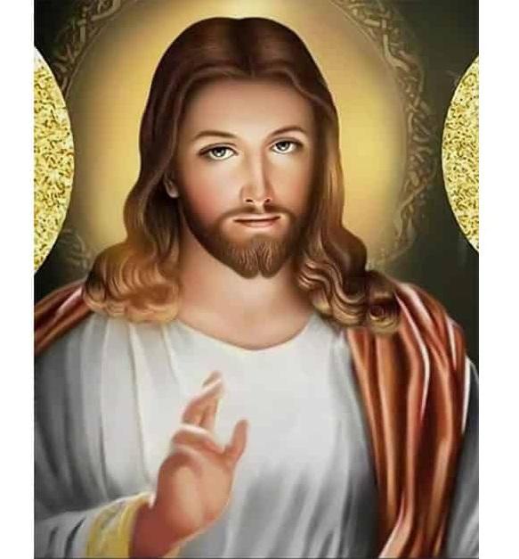 [HCM]tranh thêu chữ thập Chúa jesu - LV3029