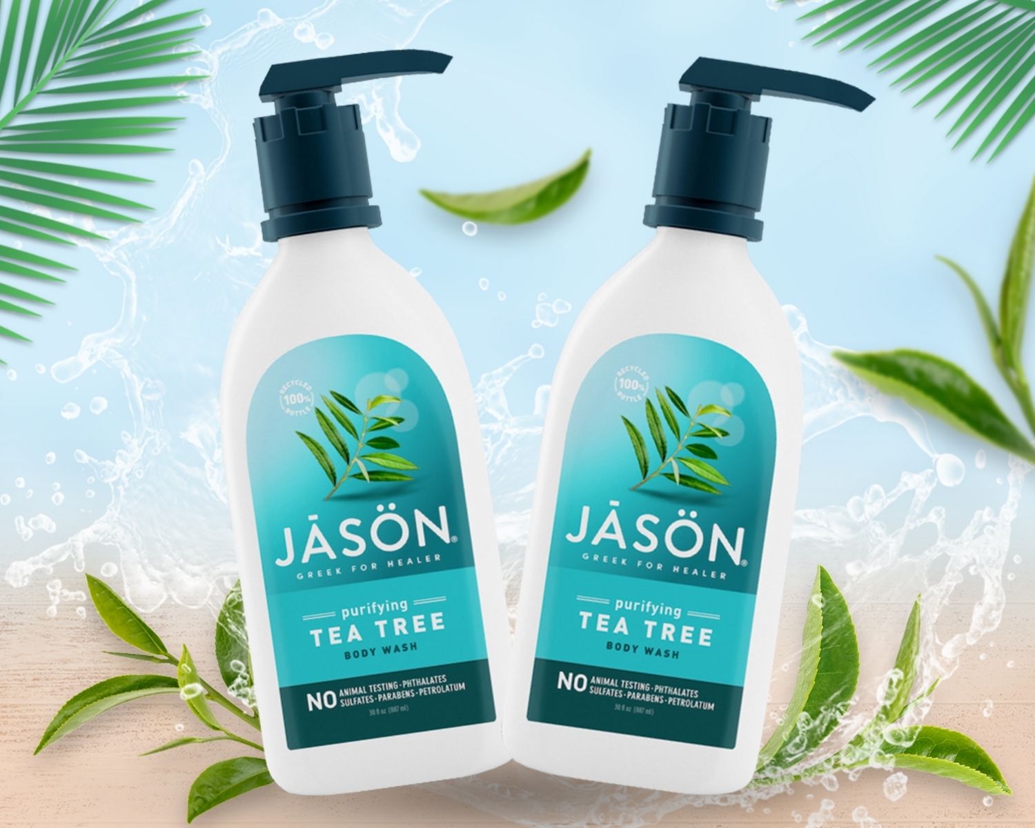Sữa Tắm  Jason Purifying Tea Tree Body Wash 887ml