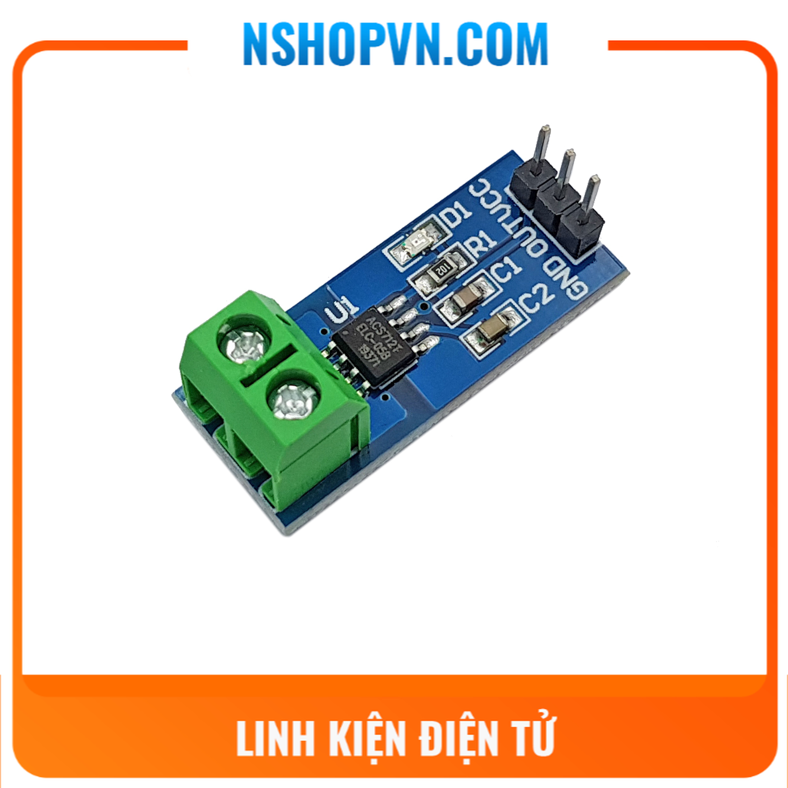 Cảm biến dòng điện hall acs712 5a