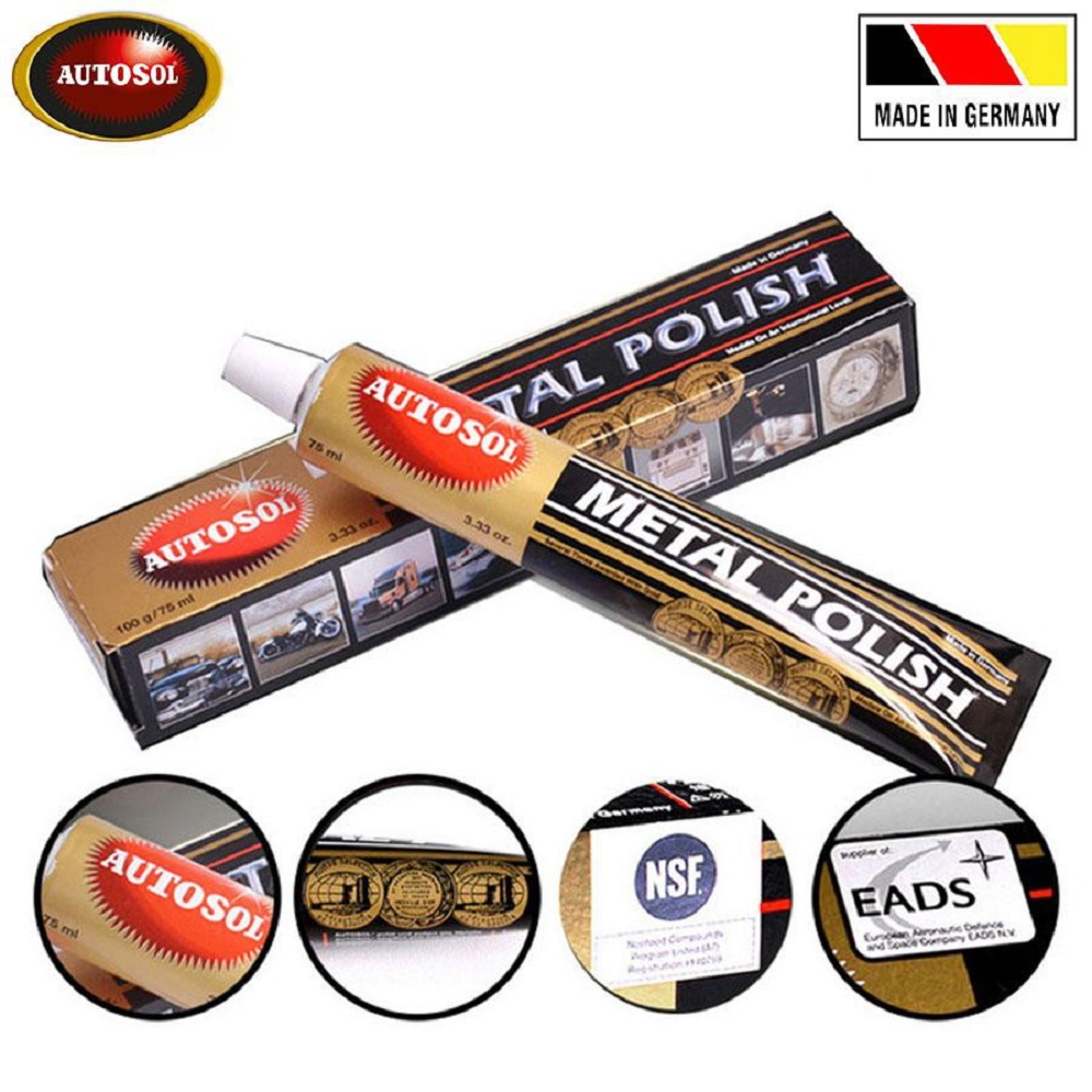 Kem Đánh Bóng Kim Loại Chrome Inox Autosol Metal Polish 75ml
