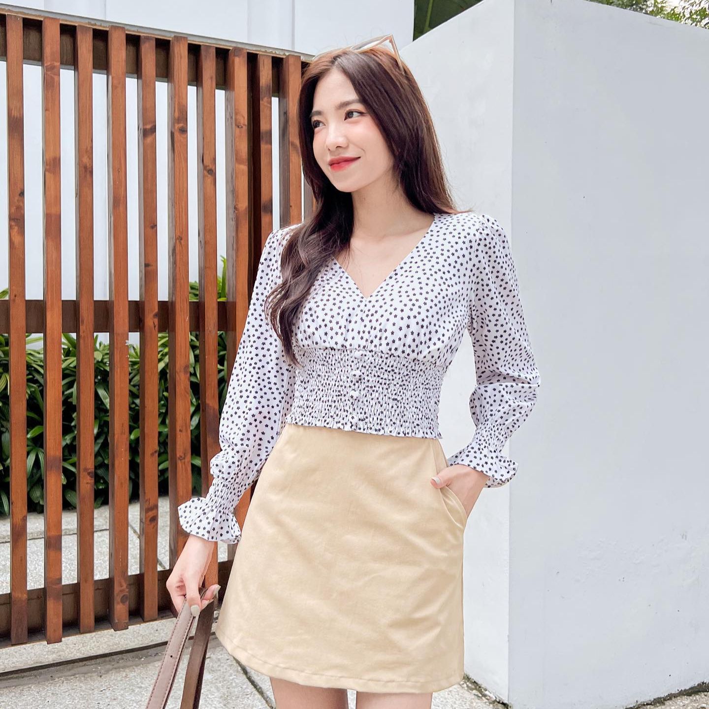 Áo KRIMA - Áo bo chun eo hoa nhí