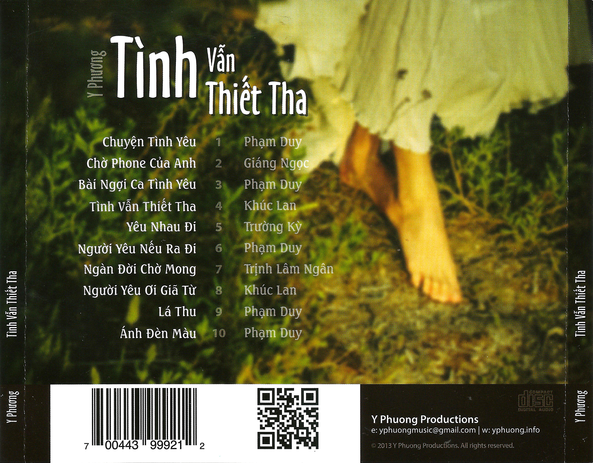 Bộ 5 đĩa CD nhạc Y Phương 1