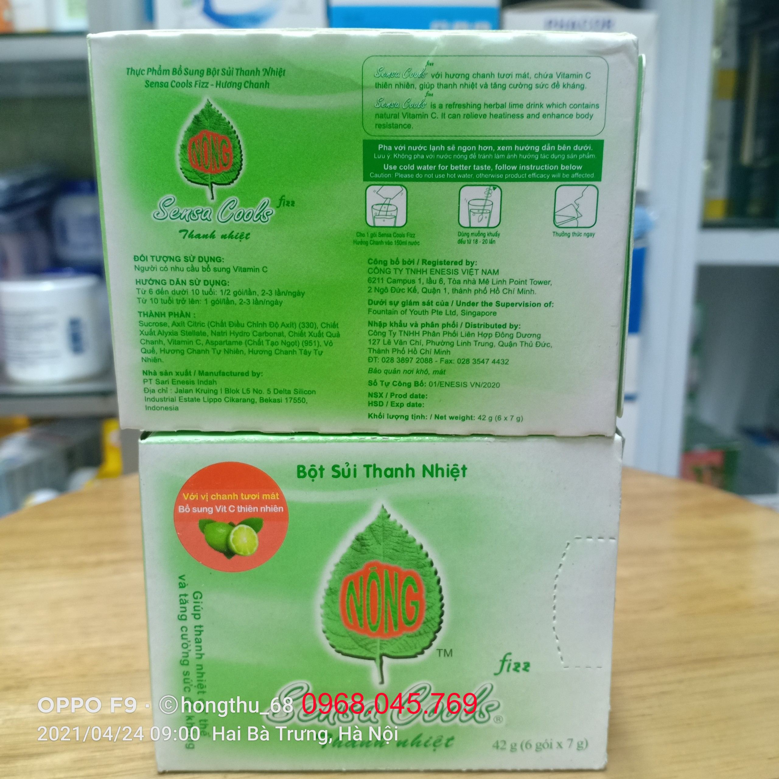 SENSA COOL - Bột sủi thanh nhiệt
