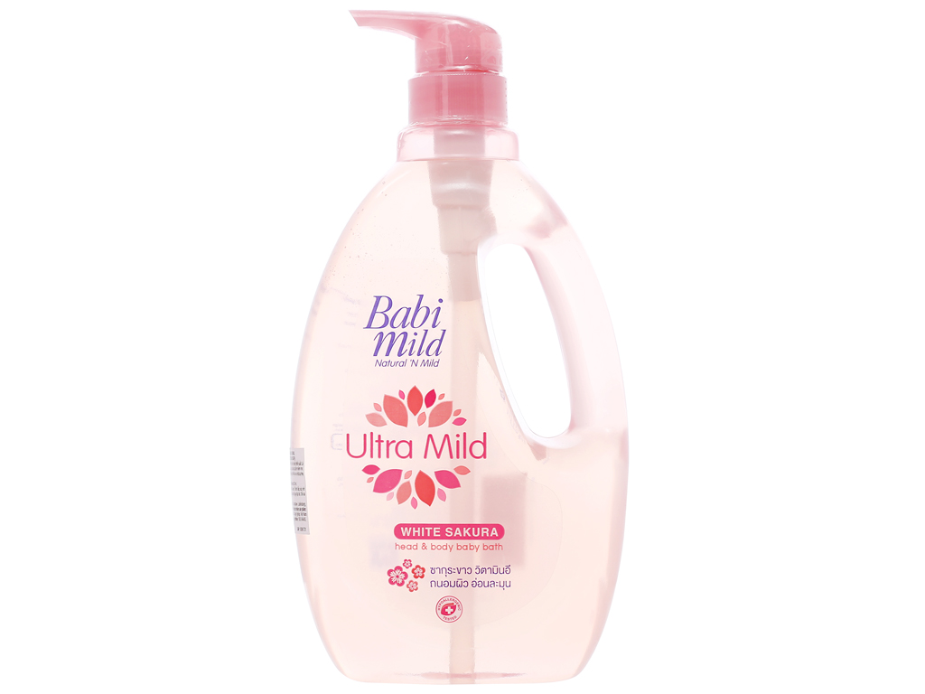 Siêu thị WinMart - Sữa tắm trẻ em Babi Mild White Sakura 850ml