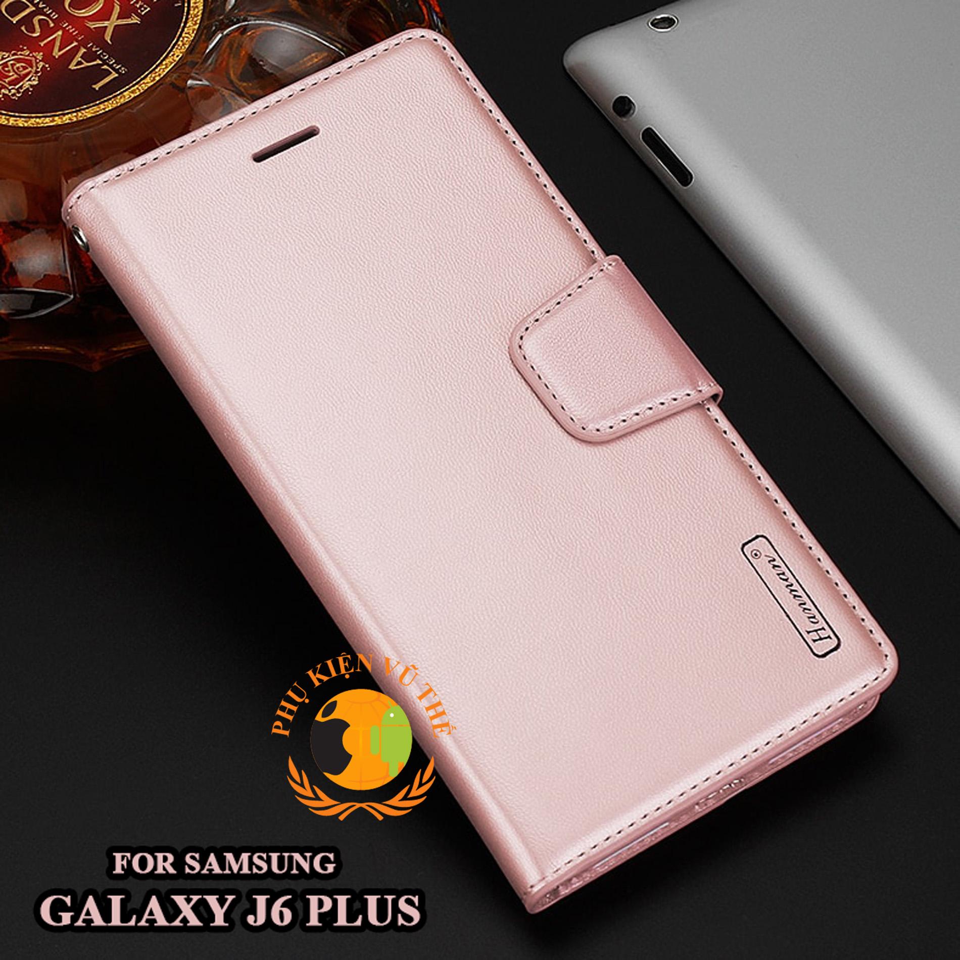 Bao Da Kèm Ví 2 in 1 Samsung Galaxy J6 Plus (J6 +) 2018 Hanman