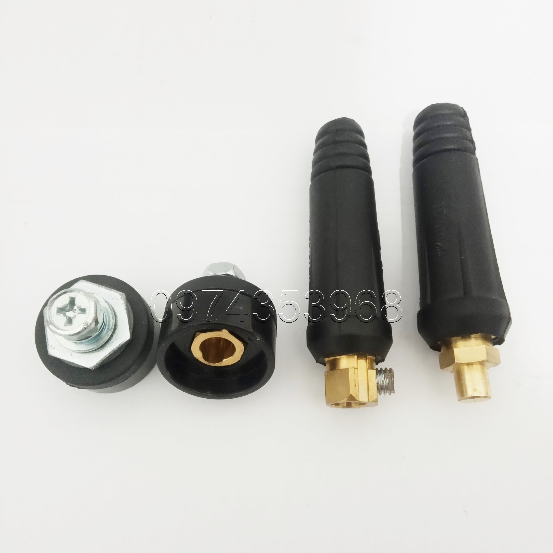 (2 bộ) giắc máy hàn 10-25 đực+cái - giắc DKJ10-25