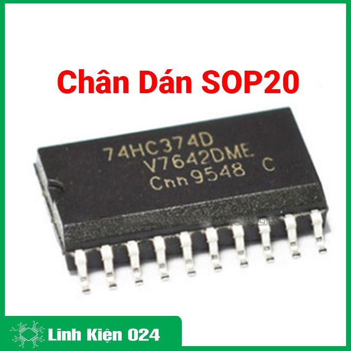 Ic 74hc374 dip20/sop20 đầu ra 3 cổng không đảo ngược